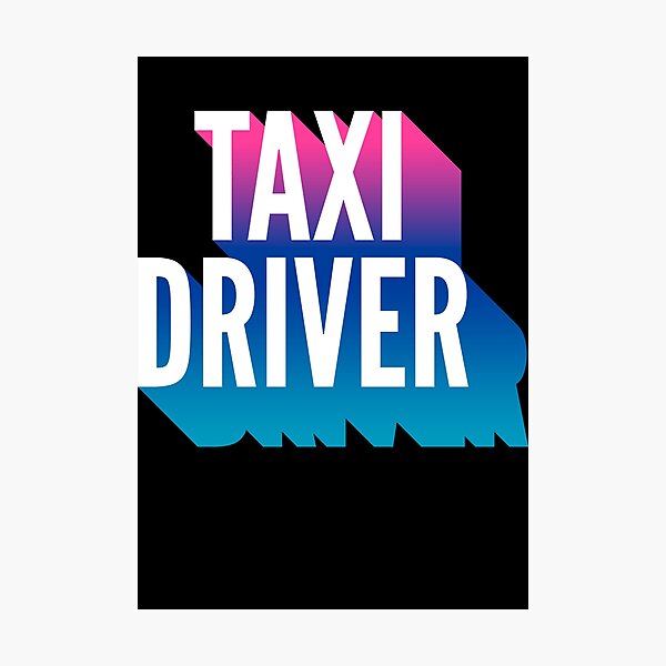 Item preview, Taxi driver With Long Gradient Shadow designed and sold by SVPOD.