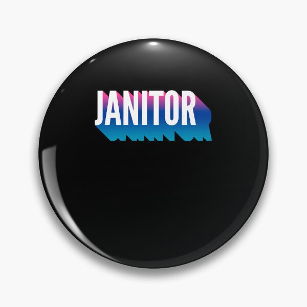 Item preview, Janitor With Long Gradient Shadow designed and sold by SVPOD.