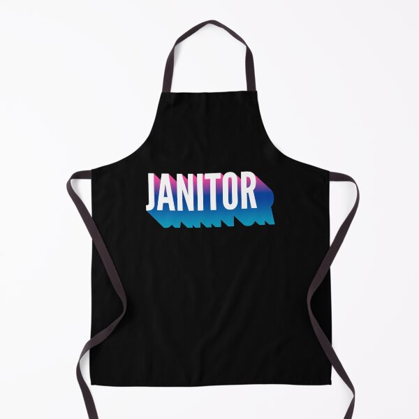 Item preview, Janitor With Long Gradient Shadow designed and sold by SVPOD.