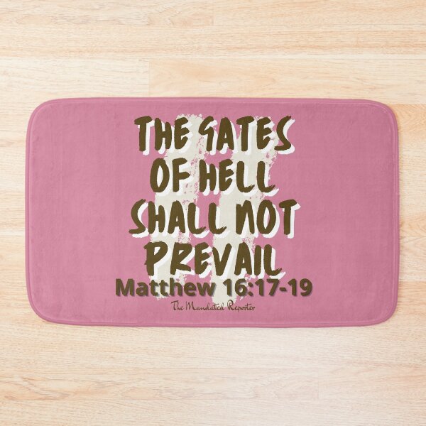 Item preview, The Gates of Hell Shall Not Prevail - Pink designed and sold by TheReporter1.