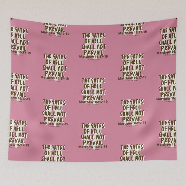 Item preview, The Gates of Hell Shall Not Prevail - Pink designed and sold by TheReporter1.