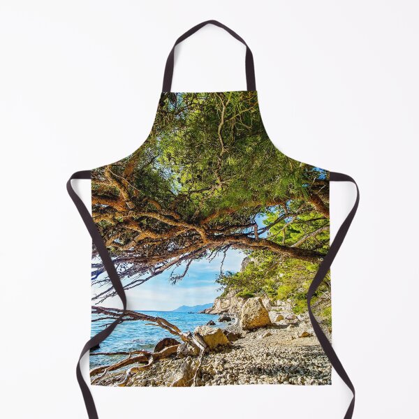 Item preview, Beautiful Wild Beach with Rocks and Trees designed and sold by oneperception.