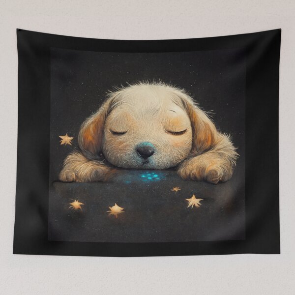 Item preview, Snoozing Puppy designed and sold by Kazaiart.