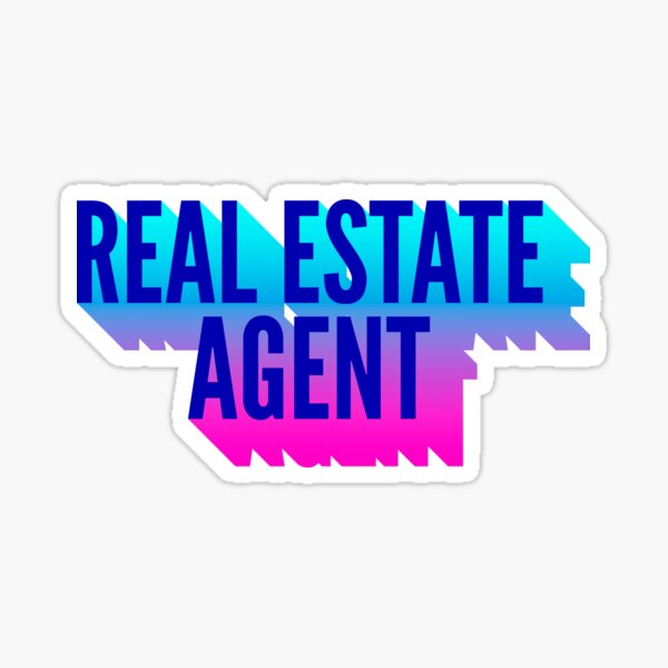 Item preview, Real Estate Agent With Long Gradient Shadow designed and sold by SVPOD.