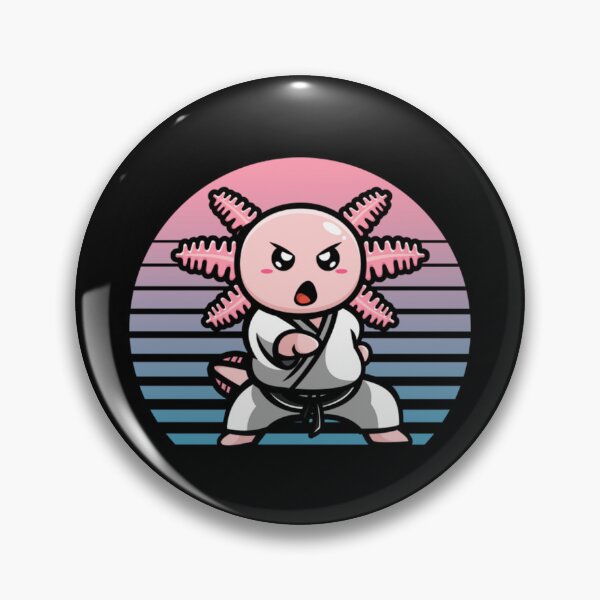 Item preview, Retro Kawaii Axolotl Karate Funny Martial Arts Gift designed and sold by Trostberger.