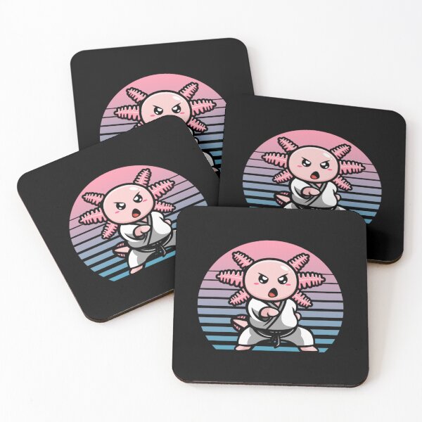 Item preview, Retro Kawaii Axolotl Karate Funny Martial Arts Gift designed and sold by Trostberger.