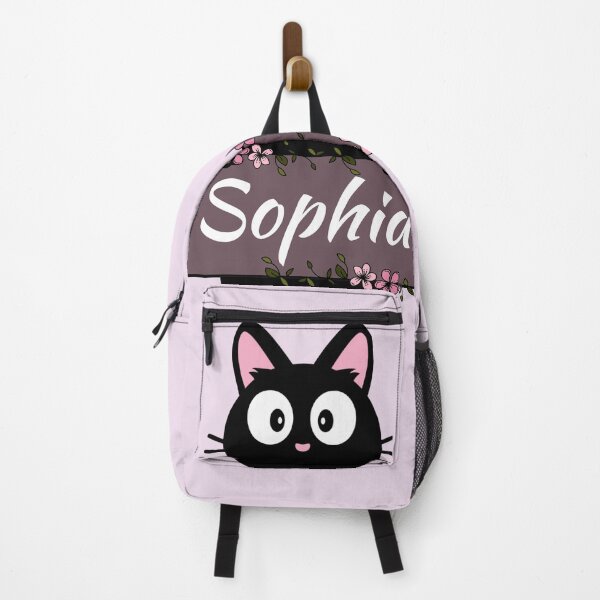 Item preview, Sophia Floral Cat Name Plate designed and sold by Coffee Lifestyle.