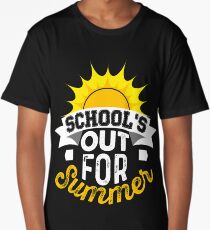 School's Out for Summer T Shirt Celebrate Vacation Long T-Shirt