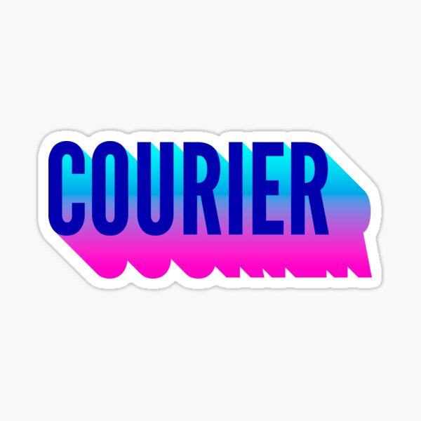 Item preview, Courier With Long Gradient Shadow designed and sold by SVPOD.