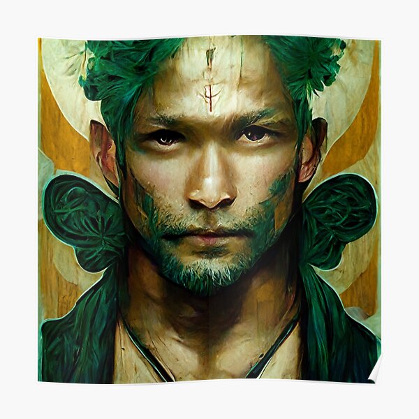 "roronoa zoro one piece anime artstation concept art" Poster for Sale