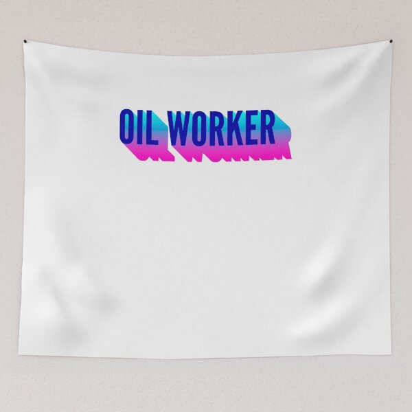 Item preview, Oil worker With Long Gradient Shadow designed and sold by SVPOD.