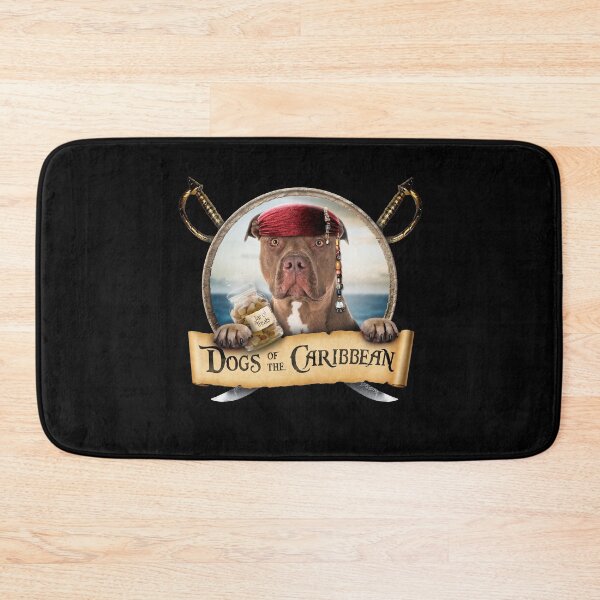 Item preview, Dogs of the Caribbean - Funny Brown Pit Bull Terrier Pirate designed and sold by BrainlabStudios.