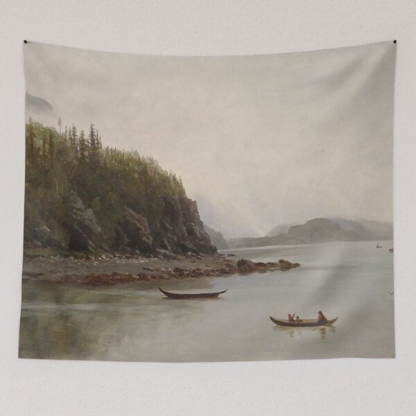 Item preview, Albert Bierstadt  Indians Fishing designed and sold by OldTimeArt.