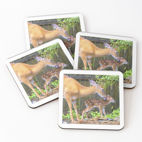 Item preview, Virginia Deer Mother Cleans New Fawn designed and sold by AMacGPhilly.