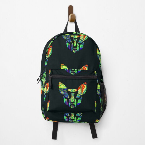 Item preview, CyberFox without text - the cyber fox in psychedelic colors with raised ears designed and sold by Kminos.