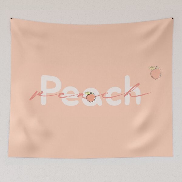 Item preview, Peach Peach Peach - text based design designed and sold by LybiesMood.