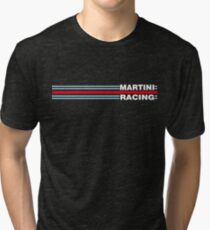 Martini Racing horizontal stripe Tri-blend T-Shirt