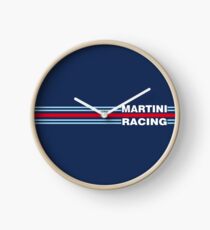 Martini Racing horizontal stripe Clock