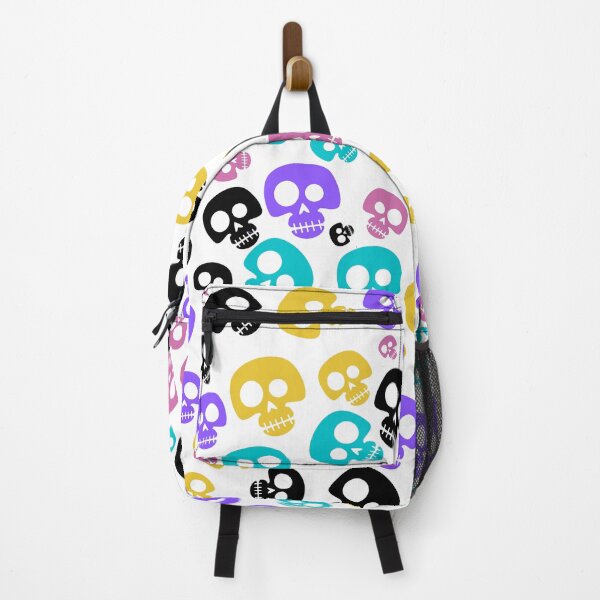 Item preview, Colorful happy skulls designed and sold by JSMidnightCreations .