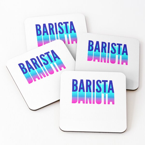 Item preview, Barista With Long Gradient Shadow designed and sold by SVPOD.