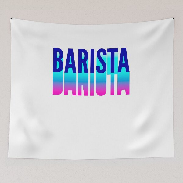 Item preview, Barista With Long Gradient Shadow designed and sold by SVPOD.