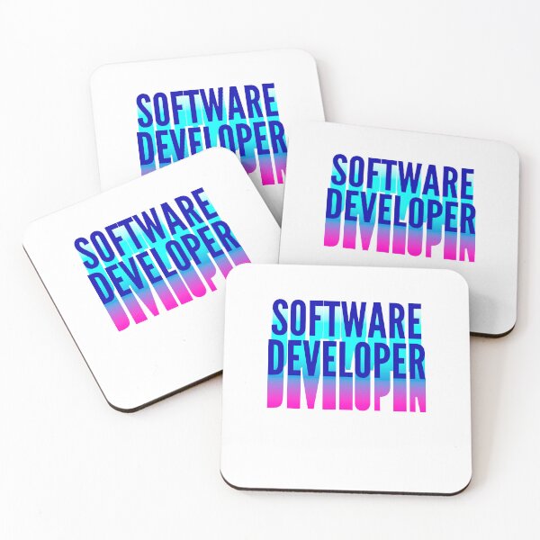 Item preview, Software Developer With Long Gradient Shadow designed and sold by SVPOD.