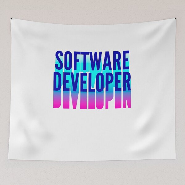 Item preview, Software Developer With Long Gradient Shadow designed and sold by SVPOD.