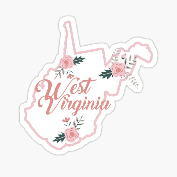 West Virginia Floral State Sticker