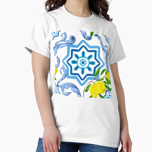 Item preview, Sicilian tiles,mediterranean,mosaic,lemons  designed and sold by MariaMarinova.