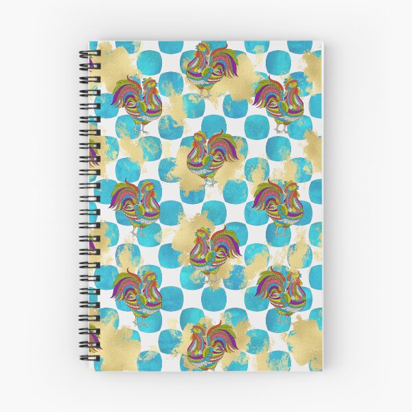 Item preview, Fun Polka Dot Rooster Themed Whimsical Print designed and sold by Trimzz.