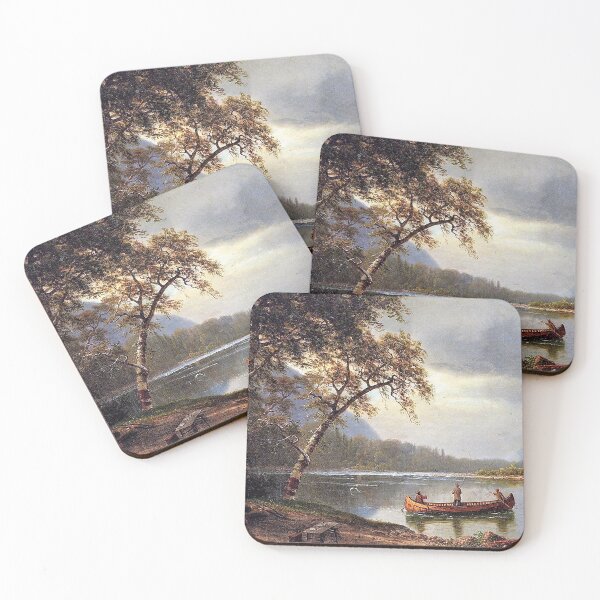 Item preview, Albert Bierstadt Salmon Fishing on the Cascapediac River designed and sold by OldTimeArt.