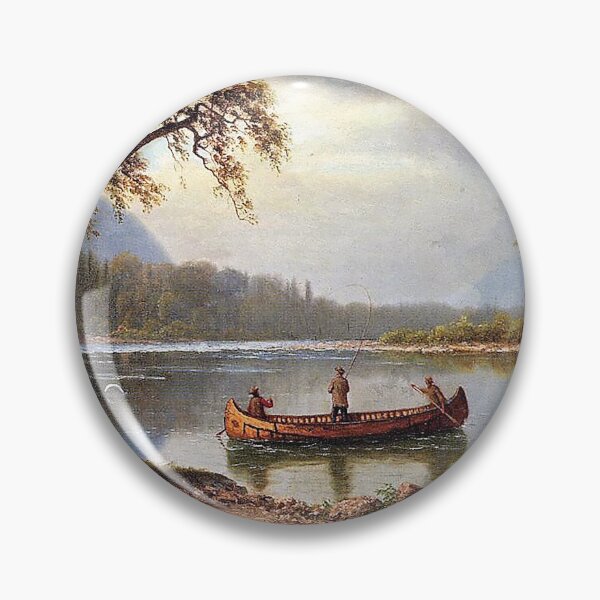 Item preview, Albert Bierstadt Salmon Fishing on the Cascapediac River designed and sold by OldTimeArt.