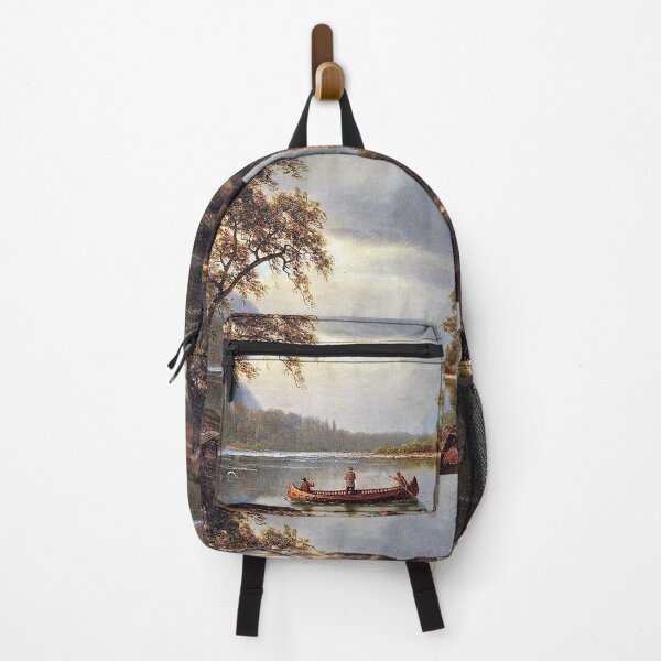 Item preview, Albert Bierstadt Salmon Fishing on the Cascapediac River designed and sold by OldTimeArt.