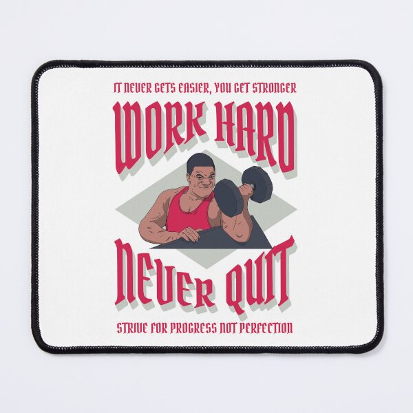 Item preview, Work Hard Never Quit designed and sold by agelessfitfreak.