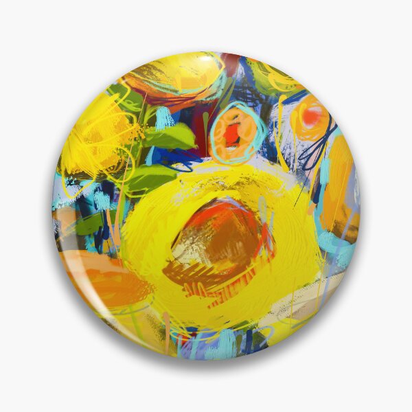 Item preview, Abstract yellow bouquet digital painting  designed and sold by Mikko Tyllinen.