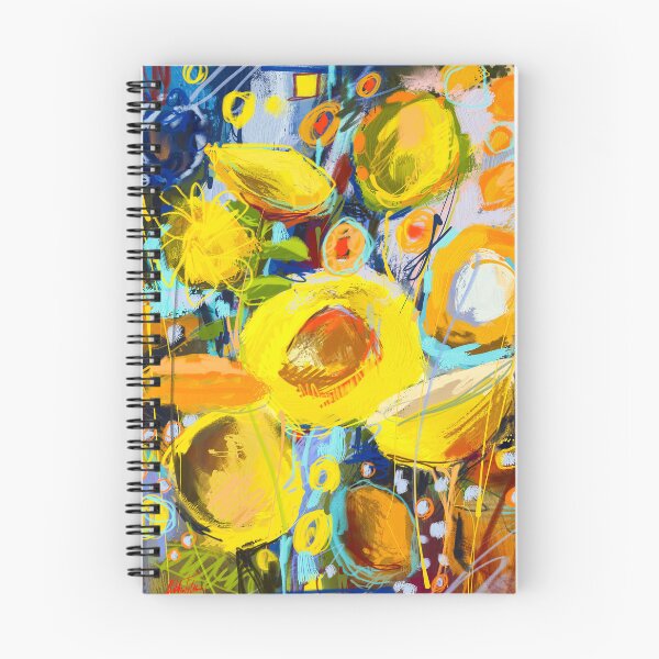 Item preview, Abstract yellow bouquet digital painting designed and sold by Mikko Tyllinen.