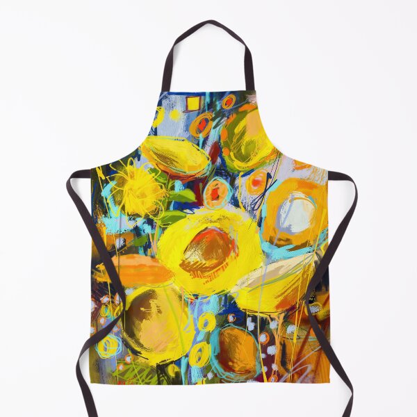 Item preview, Abstract yellow bouquet digital painting  designed and sold by Mikko Tyllinen.