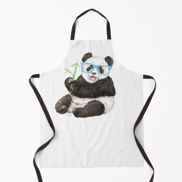 Item preview, Panda with Blue Glasses - Watercolour Painting designed and sold by Pattokarts.