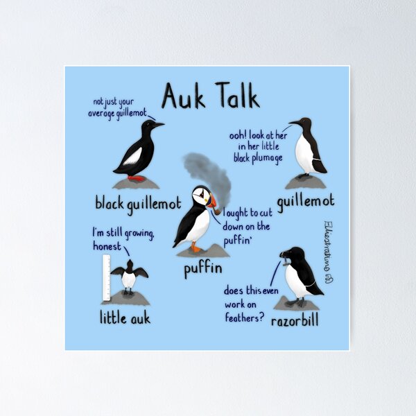 Item preview, Auk Talk designed and sold by Elliestrations.