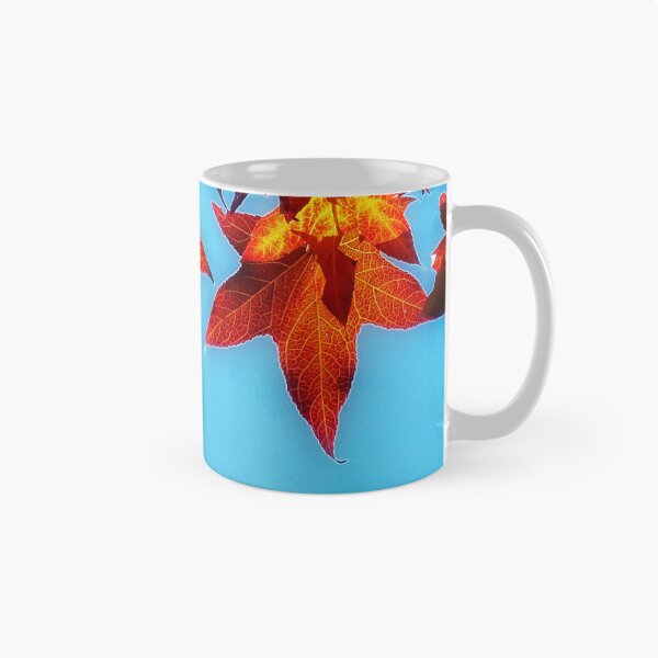 Item preview, Warm Autumn Tones Leaves Autumnal Hues Orange Leaves and Blue Sky designed and sold by Beachy.
