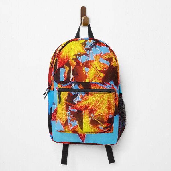 Item preview, Warm Autumn Tones Leaves Autumnal Hues Orange Leaves and Blue Sky designed and sold by Beachy.