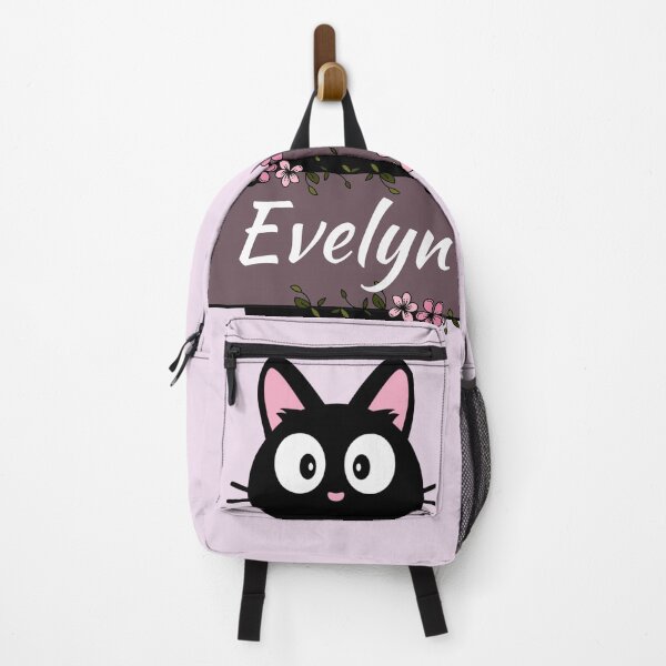 Item preview, Evelyn Floral Cat Name Plate designed and sold by Coffee Lifestyle.
