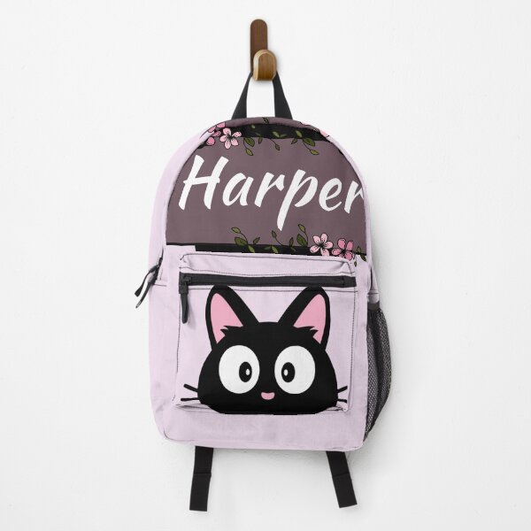 Item preview, Harper Floral Cat Name Plate designed and sold by Coffee Lifestyle.
