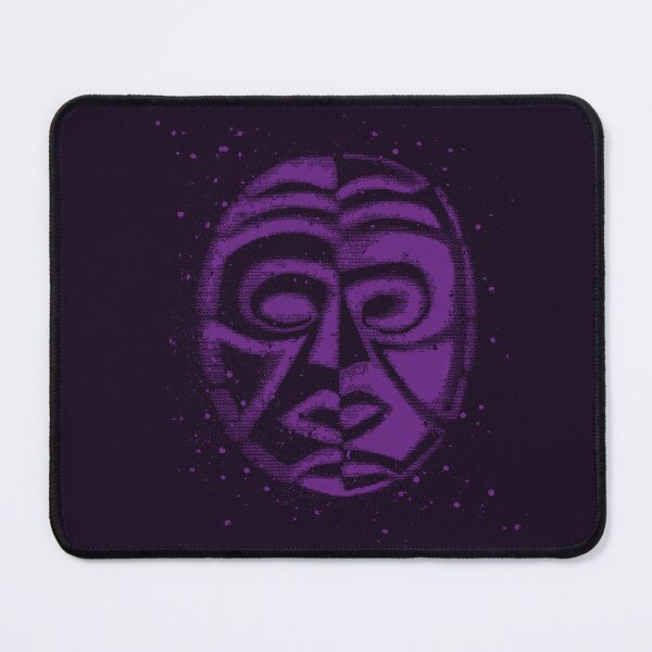 Item preview, Tiki, yin yang, grunge mask design in purple designed and sold by Anomalypark.
