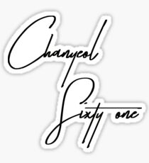 exo chanyeol exodium shirt Sticker