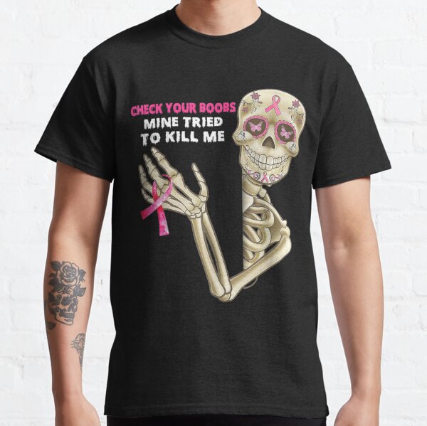 SKELETON HANDS FUNNY SKULL HAND BRA TITIES T Shirt