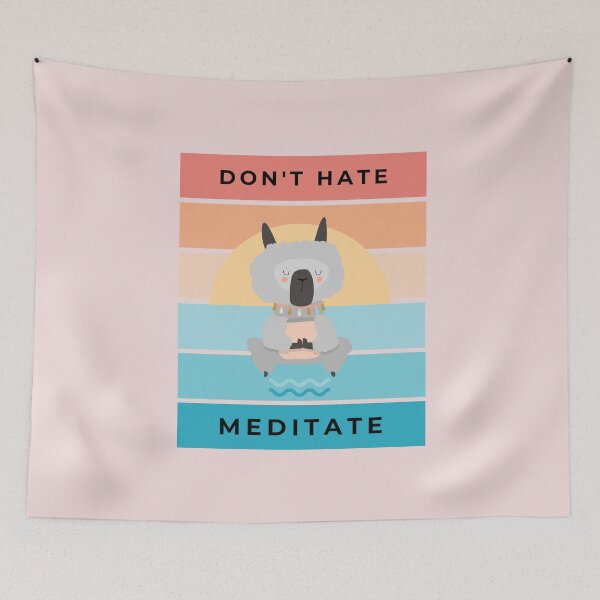 Item preview, Don't Hate Meditate designed and sold by VBeesTees.