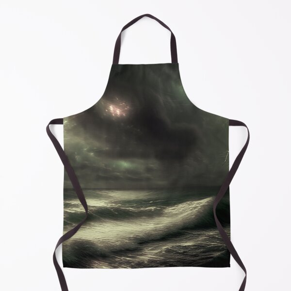 Item preview, thunderstorm over the sea designed and sold by SalogwynLifeArt.