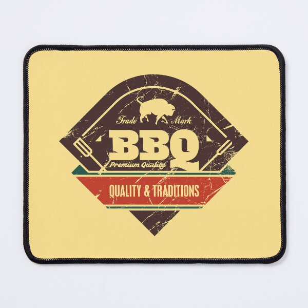 Item preview, BBQ grill retro label designed and sold by etraveler.