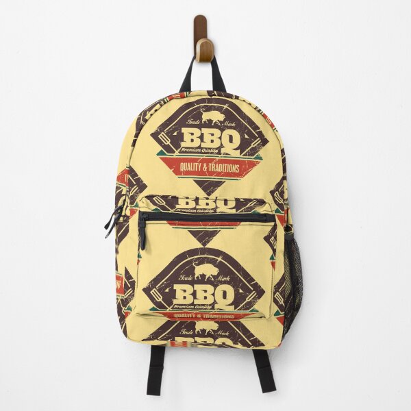 Item preview, BBQ grill retro label designed and sold by etraveler.